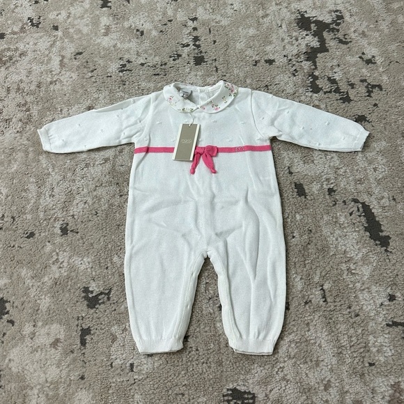 Marlu Baby Girl Knit One Piece Size 12 Months NWT - Picture 1 of 4